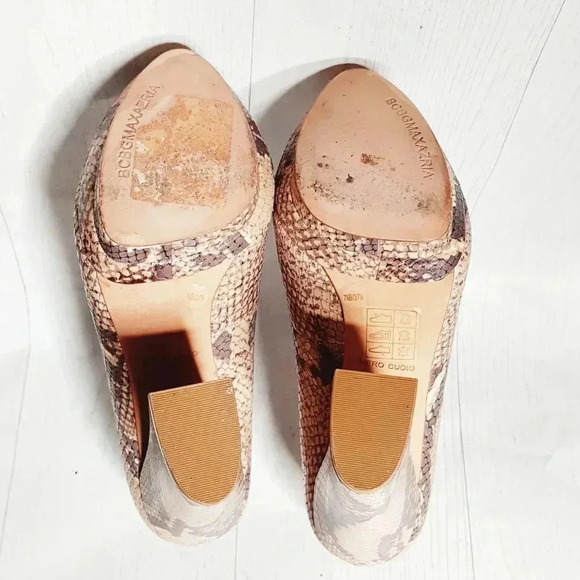 BCBG Peep  Toe Platform Wedge Heel Animal Print - Picture 6 of 6